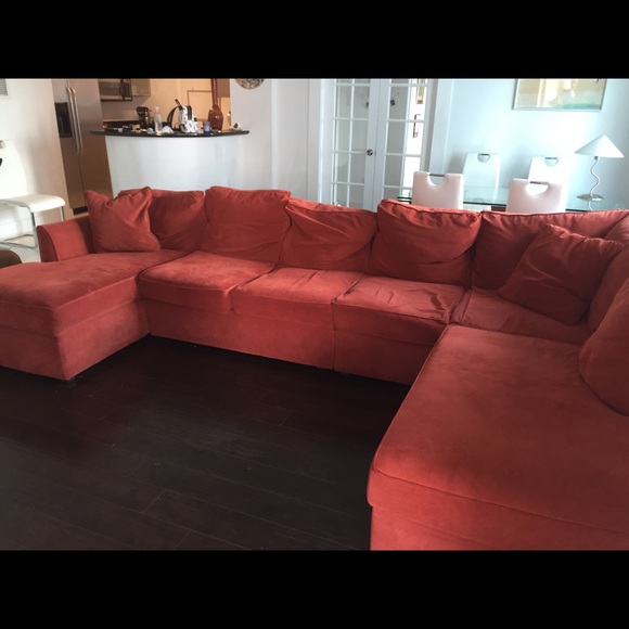 Large Red Sectional - Picture 2 of 6